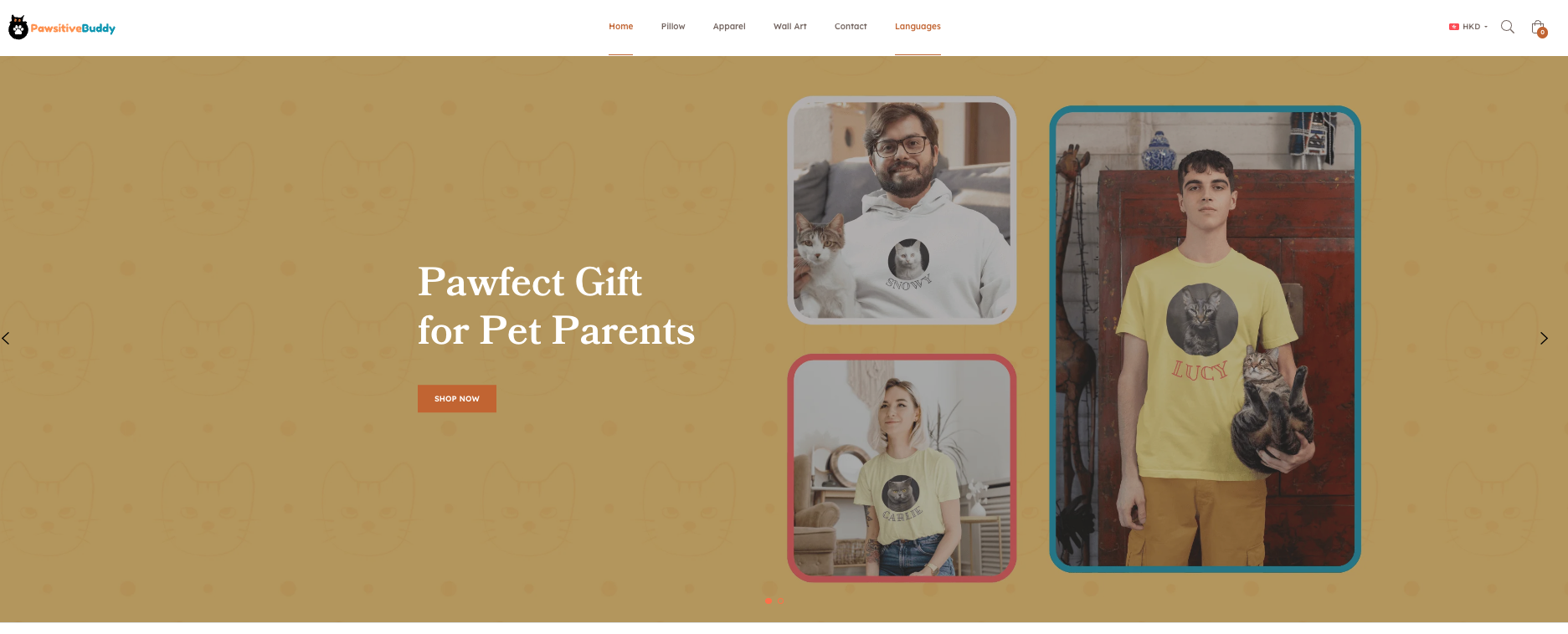 電商網站範例 - PawsitiveBuddy